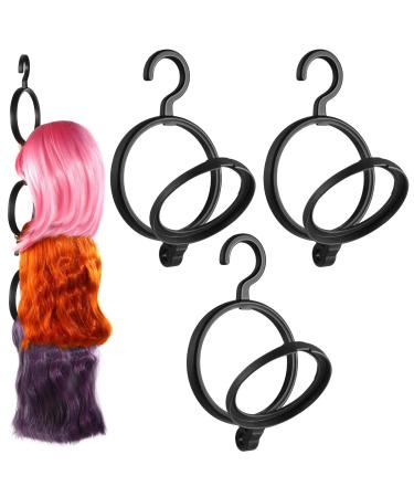 ORROENS Hanging Wig Stand Premium Wig Hanger for Multiple Wigs for Display Storage Styling Portable Wig Stands Keep the Wig in Shape & Perfect 3 Pack