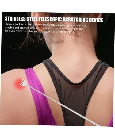Beavorty 12 StK Telescopic Back Scratcher & Shoe Helper - Stainless Steel Body Massager Tool | Portable & Multifunctional for Itching Relief - Buy Online on GoSupps.com