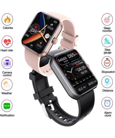 Non-Invasive Glucose Monitoring Smartwatch - Blood Sugar, Pressure, Oxygen Tracker & Fitness Watch (Black) - Buy Online on GoSupps.com