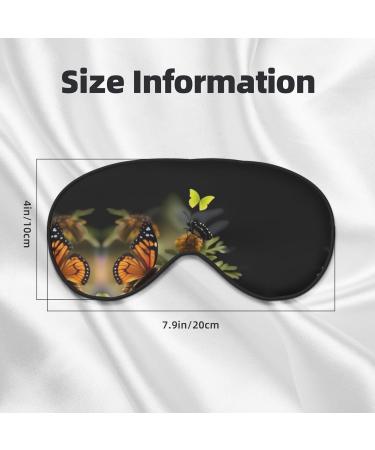 Buy Beautiful Butterfly Print Unisex Sleep Eye Mask | Soft Comfort Eye Shade for Travel Yoga & Shift Work - Buy Online on GoSupps.com