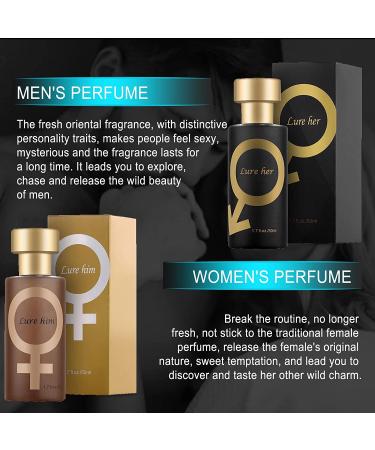 Toeaeesiolhr Golden Lure Pheromone Perfume 50ml - Attract Men & Enhance Romance with Pheromone Cologne Spray - Buy Online on GoSupps.com