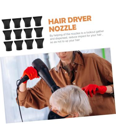SOESFOUFU 12pcs Hair Dryer Air Collector Hair Diffuser Blow Dryer Hair Dryer Concentrator Dryer Nozzle Black - Buy Online on GoSupps.com