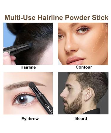 Hairline Powder Stick - Dark Brown Hair Shadow for Thinning Hair & Bald Spots | Waterproof Root Touch Up Concealer - Buy Online on GoSupps.com