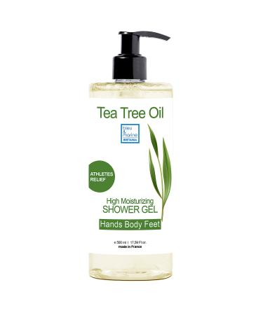 Made in France Shower gel gel shower 994 natural ingredients tea tree oil shower gel 500 ml moisturizing shower gel new refreshing formula affordable 500 ml dispenser bottle