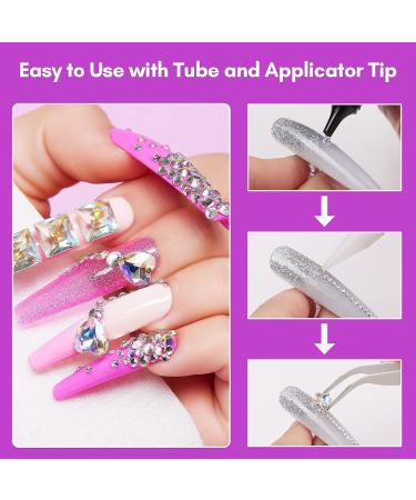 Makartt Nail Art Rhinestone Glue Gel Kit - Strong Adhesive 30g Diamond Art Super Glue for Nail Charms Design - DIY Nail Decoration Set with Gems, Wax Pen Picker, and Glitter - Beginner Friendly - Buy Online on GoSupps.com