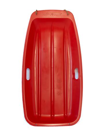 Lucky Bums Kids Plastic Snow Sled Toboggan Red