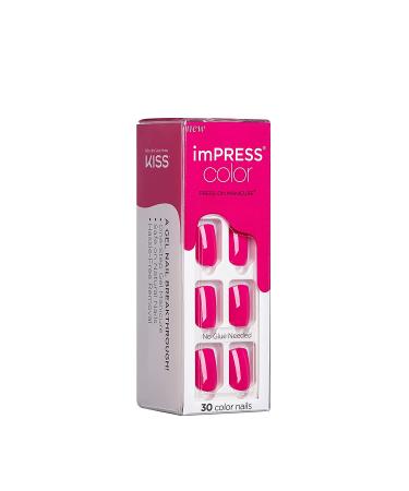 KISS imPRESS Color Press-On Nails - Orchid Festival | 30 Chip-Proof & Smudge-Proof Fake Nails Set - Buy Online on GoSupps.com