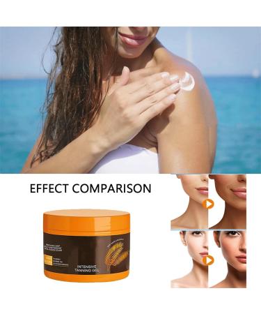 Luxury Intensive Tanning Gel Tanning Accelerator with Coconut Oil and Vitamins A and E Brown Tanning Gel Tanning Lotion for Tanning Bed Tanning Accelerator Cream - Buy Online on GoSupps.com