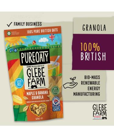 Glebe Farm Gluten Free Maple & Banana Oat Granola 6x325g - Buy Online on GoSupps.com
