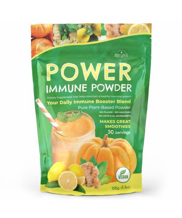 Immune Support - Supplement Powder 150g - Superfood Booster for Adults - Natural Immunity Defense - Daily Drink Mix for Women & Men - Plant Based Vegan & Gluten Free Smoothie Boost by NextGenU