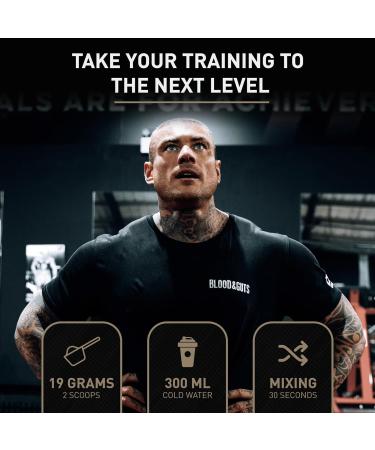 Dorian Yates Nutrition Blood & Guts Pre Workout Booster - Arginine & Citrulline (380g Mojito) - Optimize Energy & Performance - Buy Online on GoSupps.com