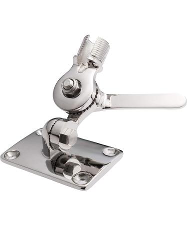 Calissa Offshore Tackle Marine VHF Antenna Mount - Adjustable Ratchet Boat Base - 316 Stainless Steel - Buy Online on GoSupps.com
