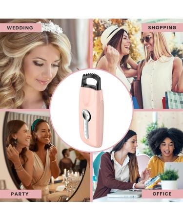 Heated Eyelash Curler | Heated Beauty Eyelashes Curler Rechargeable Long-Lasting Heat Portable Eye Lash Curler for Naturally Lifted Lashes Heating Pink - Buy Online on GoSupps.com