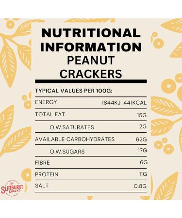 Sunburst Whole Crispy Peanut Crackers 1kg - Delicious Snack for Any Occasion - Buy Online on GoSupps.com