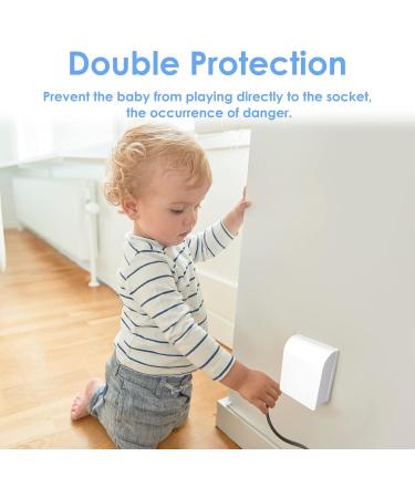 UK Socket Cover Box for Baby Pet Safety - Self-Adhesive Electrical Outlet Plug Cover with Waterproof Design - Home Safety Wall Switch Protector (White) - Buy Online on GoSupps.com