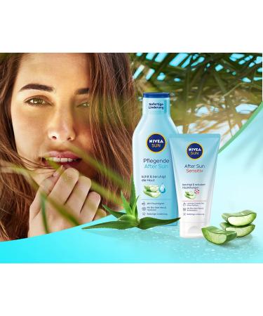 NIVEA Sun Nursing After Sun Lotion 250ml - Soothing Aloe Vera & Hyaluron for 48h Moisture (2 Pack) | Best After Sun Care - Buy Online on GoSupps.com