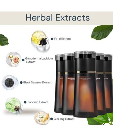 Shantou Youjia Vegetable hair dye shampoo dark brown - Buy Online on GoSupps.com