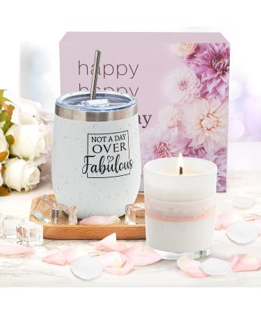 Birthday Gifts for Women - Spa Gift Basket with Wine Tumbler | Unique Gift for Her - Mom, Sister, Wife | Mother's Day, Birthday Ideas for Women Who Have Everything - Buy Online on GoSupps.com