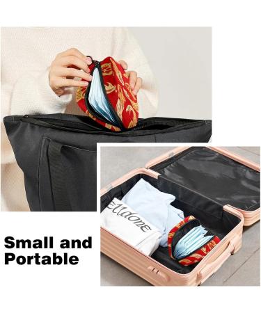 Chinese Style Koi Carp Fish Ladies Portable Period Bag | Bandage Storage for Menstrual Cup & Accessories | Ideal for Women & Teen Girls - Buy Online on GoSupps.com