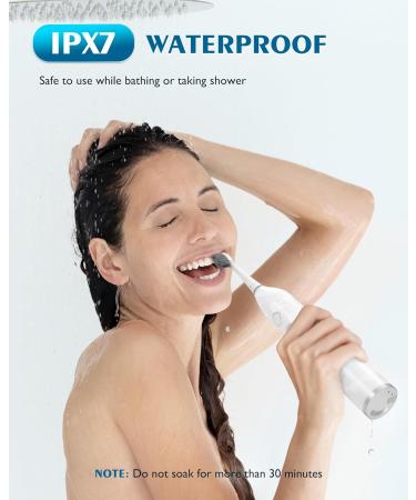 AGPTEK Electric Toothbrush & Water Flosser Combo | 5 Modes Portable IPX7 Waterproof - Ideal for Travel - Buy Online on GoSupps.com