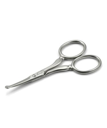 Mont Bleu Ear & Nose Hair Scissors Curved Blades Carbon Steel Made in Italy Curved 9 cm/3 