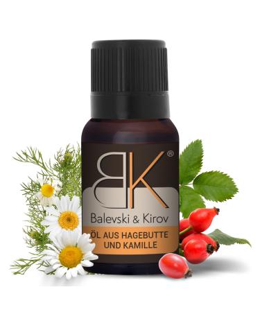 Organic Rosehip Oil with Chamomile Essential Oil for Face Body Nail and Hair Care