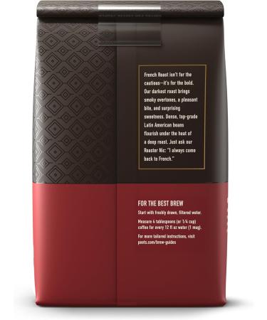 Peet's Coffee Caf moulu torr fi fonc French Roast Sac de 794 ml r ti fran ais 28 g (Lot de 1) - Buy Online on GoSupps.com