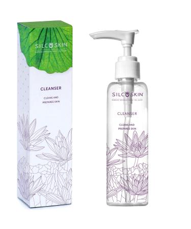 SilcSkin Cleanser - Prep Face & Body for Anti-Wrinkle Pads - Women & Men Face Wash - Gentle Makeup Remover - Glycolic Acid Free - Cruelty Free