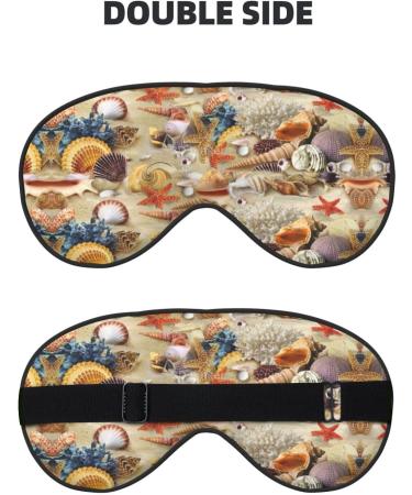 SSIMOO Sea Star Sleep Mask | Adjustable Breathable Beach Theme Eye Mask for Comfortable Sleep | International Shipping - Buy Online on GoSupps.com