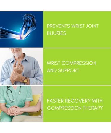 Ikido Wrist Compression Sleeve | Best Wrist Support Brace for Fitness Weightlifting & Workout | Carpal Tunnel Relief for Tendonitis & Arthritis (Medium - Buy Online on GoSupps.com