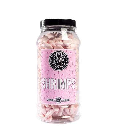 Shrimps - 385g by Turners Sweet Shop Traditional Retro Gift Jar Classic Original Pick & Mix Sweets Quality Confectionary Fantastic Gifts for Him Her or Them