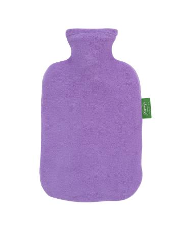 Fashy hot water bottle 2.0L with 100% recycled polyester fleece cover 67405 55 Hot water bottle with cover 2.0 L lilac