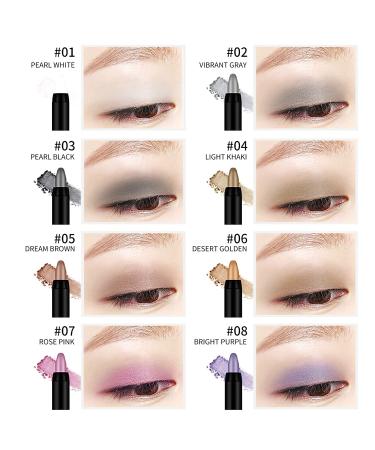 LOKFAR 16 PCS Glitter Eyeshadow Stick Set - Waterproof & Hypoallergenic Eye Makeup Crayons - Buy Online on GoSupps.com