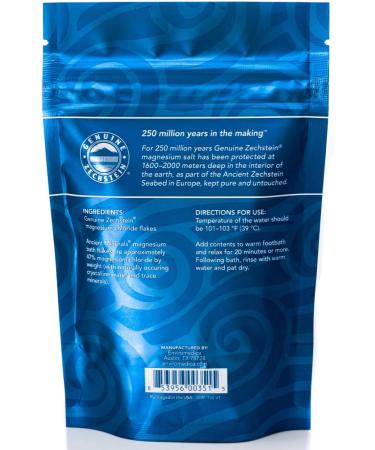 Ancient Minerals Magnesium Bath Flakes | 6-Pack Single Use Chloride Pouches - 0.33lb Bag - Buy Online on GoSupps.com