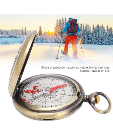 Durable Brass Hiking Compass | Shockproof & Waterproof Camping Tool for Kids & Adults | Metal Pocket Navigation Instrument for Outdoor Adventures - Buy Online on GoSupps.com