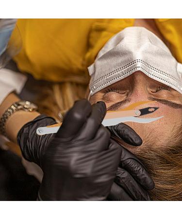 Beavorty Eyebrow Ruler Grooming Makeup Stencil Shaper Three-point Positioning Measure Symmetrical Tool for Tattoos Makeup - Buy Online on GoSupps.com