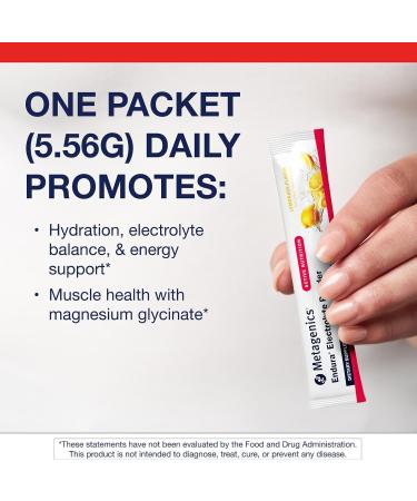 Metagenics Endura - Electrolyte Balance Powder with Vitamin C & E - Hydration Packets with Sodium & Potassium for Recovery & Performance* - Non-GMO Gluten-Free - Lemonade Flavor 30 Packets - Buy Online on GoSupps.com