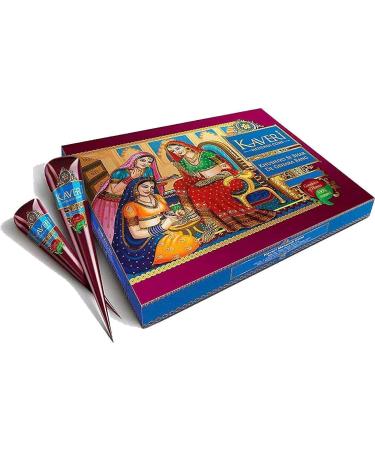 Herbever Organic Henna Paste Hair Color & Dye Cones 12-Pack - Ready to Use for Vibrant Results - Buy Online on GoSupps.com