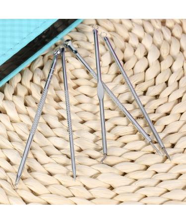Sonew Acne Needle Set - 5pcs Double-Ended Stainless Steel Blackhead & Pimple Removal Tools for Effective Skin Care - Buy Online on GoSupps.com