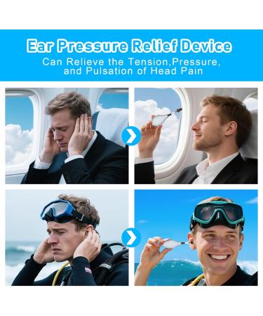 Ear Pressure Relief Device Tinnitus Relief for Ringing Ears Ideal for Flights Portable & Effective Ear Wax Removal Tool Grey - Buy Online on GoSupps.com