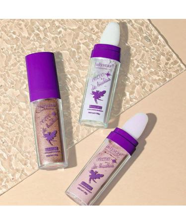 Glitter Highlighter Stick Patting Powder for Three-Dimensional Face Makeup - White - Buy Online on GoSupps.com