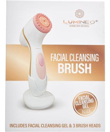 Buy Electric Facial Cleansing Brush with 3 Silicone Heads - Effective Cleansing Gel for Pores Peeling & Blackheads - Ideal for All Skin Types (Pink - Buy Online on GoSupps.com