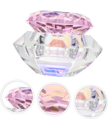DRESSOOS 1pc nail art crystal cup glass dappen dish for glassware tools with lid clear dappen dishes cup nail powder bowl nail liquid bowl cups glass Powder plate crystal art glass optional 7.5x6cm Pink - Buy Online on GoSupps.com