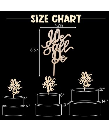 We Still Do Cake Topper - Wedding Cake Topper Decoration Wood Cake Toppers We Still Do Sign Smash Cake Topper Wedding Cake For Photo Booth Props Cake Decorating Supplies First Anniversary - Buy Online on GoSupps.com