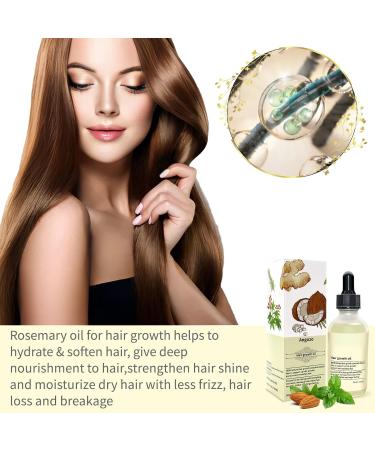 Veganic Hair Oil 100% Natural Hair Growth Oil With Caffeine Biotin Coconut Oil Argan Oil Rosemary Oil and Castor Oil for Hair Growth Thickening Hair Mask & Hair Loss Treatment 60ml orange - Buy Online on GoSupps.com
