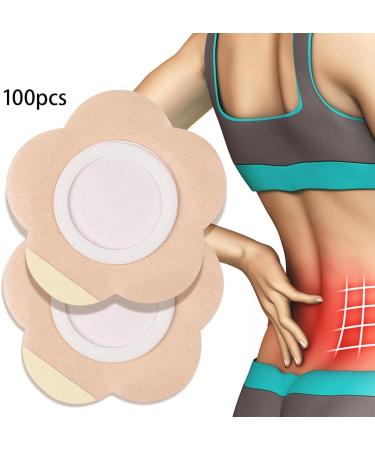 MERIGLARE 100 Pieces Blank Navel Stickers Anti Flatulence Navel Patch Breathable Skin Friendly Convenient Multifunctional for Shoulder Abdomen Back Flower - Buy Online on GoSupps.com