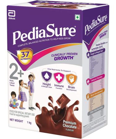 PediaSure Premium Chocolate 1Kg/35.2Oz Case for Kids 2-10 Years - Nutritious Shake for Growth & Development - Buy Online on GoSupps.com