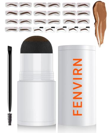 FENVIRN Eyebrow Stamp Kit  Brow Shaping Kit  Brow Tattoo Gel Tint  Eyebrow Tattoo  Natural Makeup  Long-Lasting & Waterproof  Brown 01 Brown