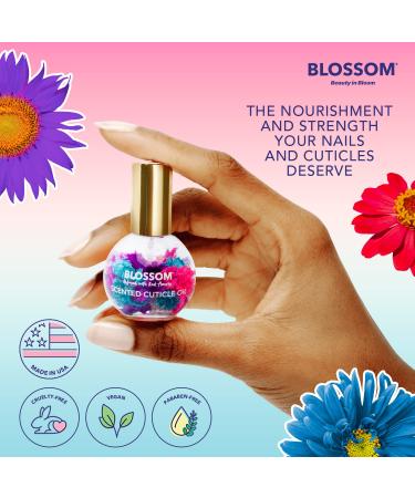 Blossom Hydrating Cuticle Oil with Real Flowers - Grape Scented, 0.42 fl. oz (Pack of 1), Made in USA - Buy Online on GoSupps.com