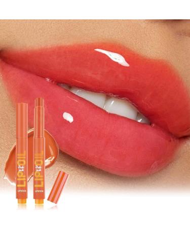 Joberio Lip Plumping Gloss Click Lip Gloss Pen Solid Moisturizing Lip Gloss Click Lipstick Jelly Lip Plumping Pen Long Lasting Lip Gloss  - Buy Online on GoSupps.com